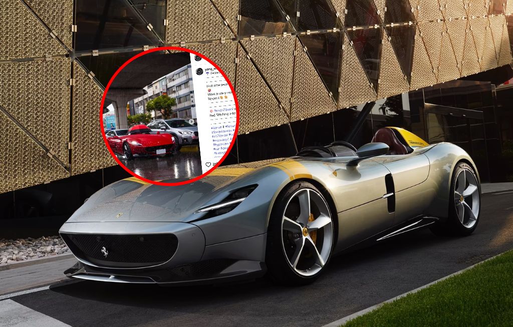Ferrari SP1 Monza bez dachu kontra deszcz. Właściciel znalazł rozwiązanie