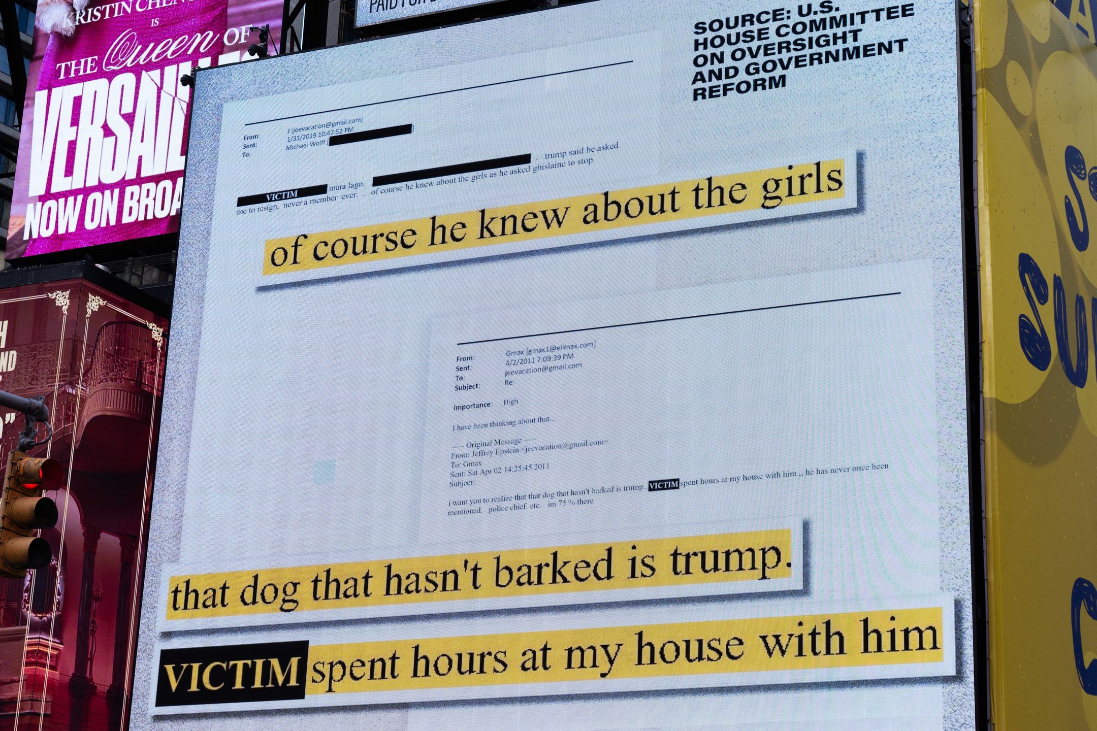 Billboard wymierzony w Donalda Trumpa