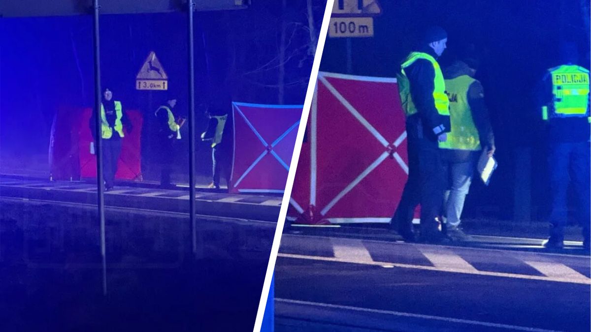 Śmiertelne potrącenie pieszego na DK 62