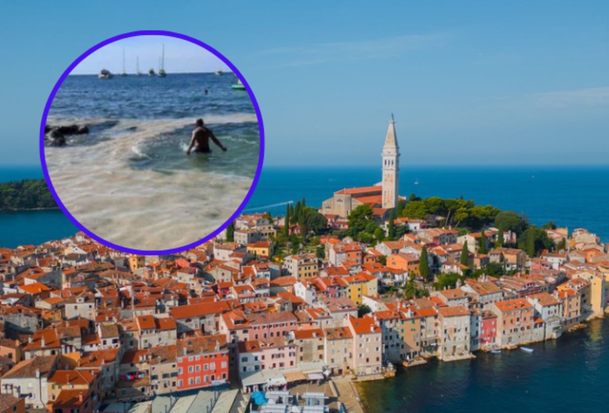 Disturbing scenes from Croatia. This is what the water looks like!