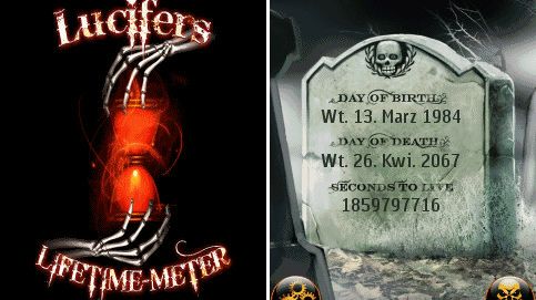 Zegar Śmierci w komórce - strach się bać 1