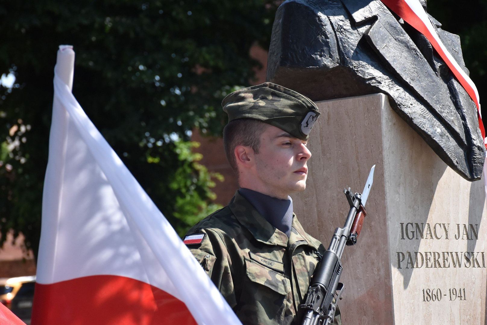 Odsłonięcie pomnika Paderewskiego w Malborku