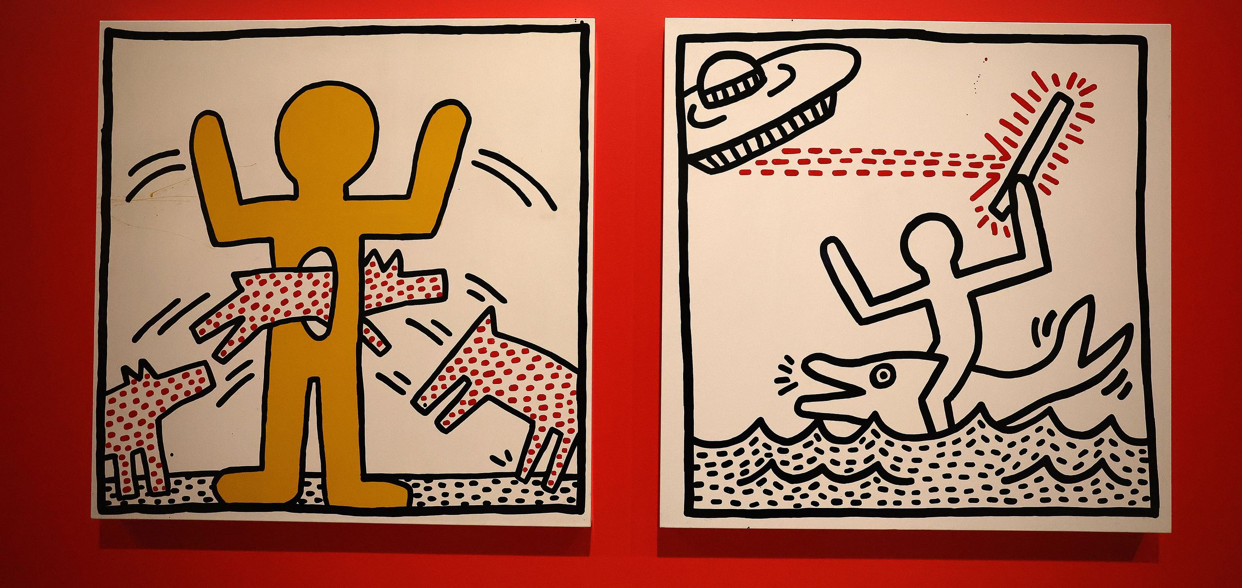 Prace Keitha Haringa w galerii w Toronto