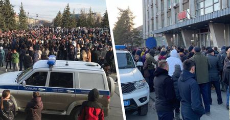 "Wstyd, hańba". Setki wściekłych Rosjan przed ratuszem w Orsku
