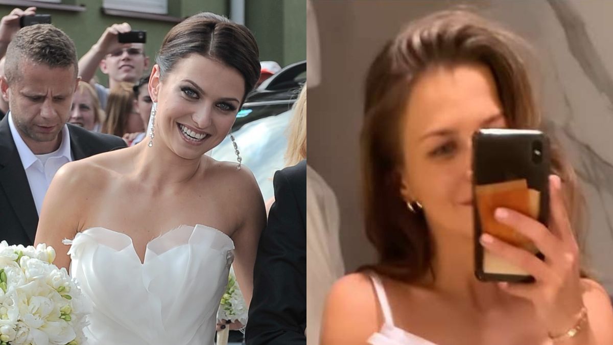 Anna Lewandowska przymierza suknię ślubną w salonie Macieja Zienia. To budzi wspomnienia 