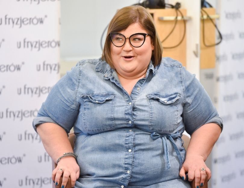  (Dominika Gwit pozuje na charytatywnym evencie