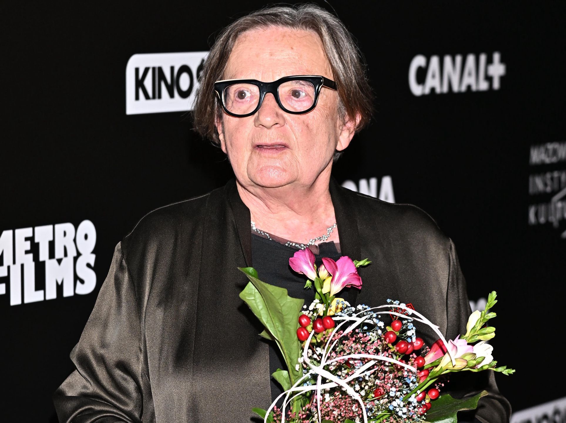 Agnieszka Holland na premierze "Zielonej granicy"