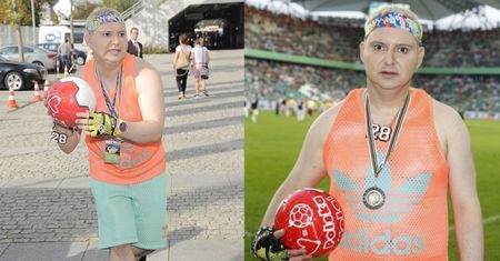Kolorowy Witkowski na meczu!