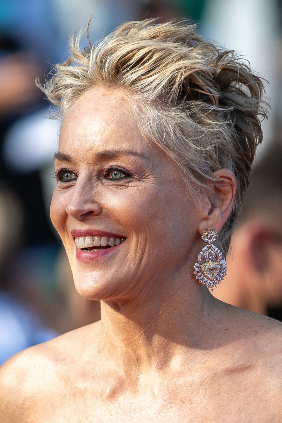 Sharon Stone w kwiecistej sukni