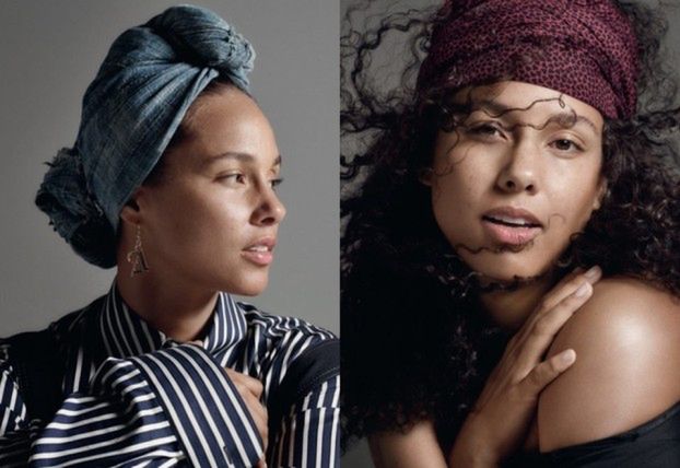 Alicia Keys pozuje dla brytyjskiego "Elle"