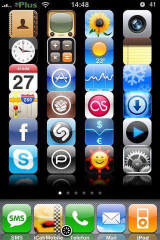 Tym razem sześć poziomów ikonek w iPhonie!