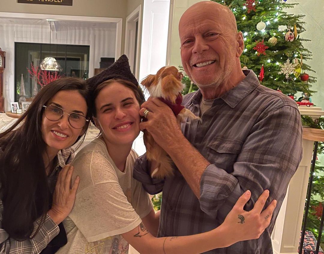 Rodzinne spotkanie Demi Moore i Bruce'a Willisa