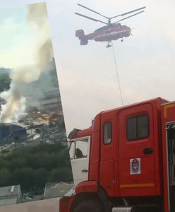 Ogromny pożar w Moskwie. Płonie magazyn