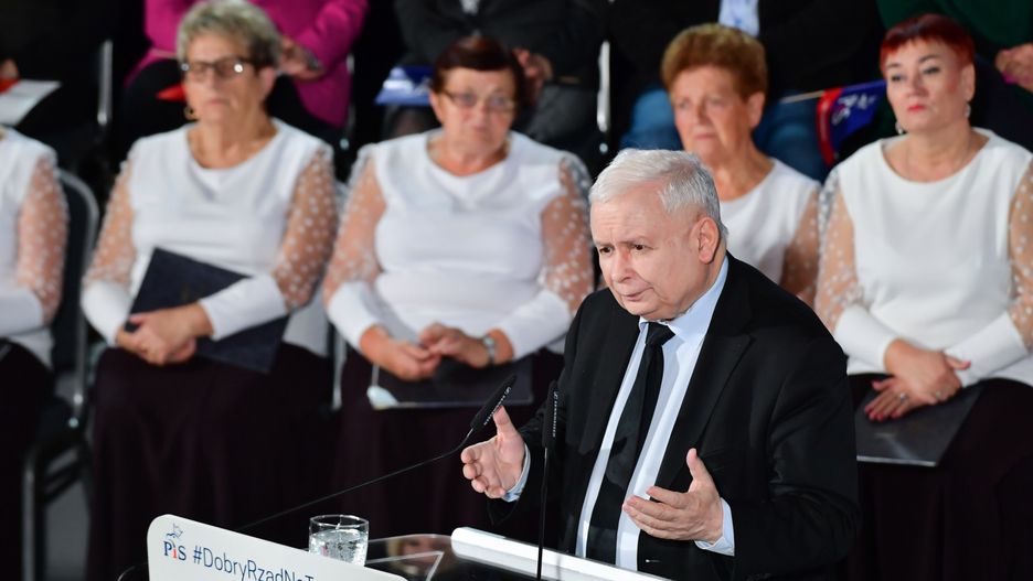 Kaczyński oskarża opozycję o kłamstwa. "To jest takie kłamstwo, że aż mózg staje" 