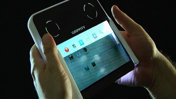 Grippity. Przezroczysty, dwustronny tablet 1