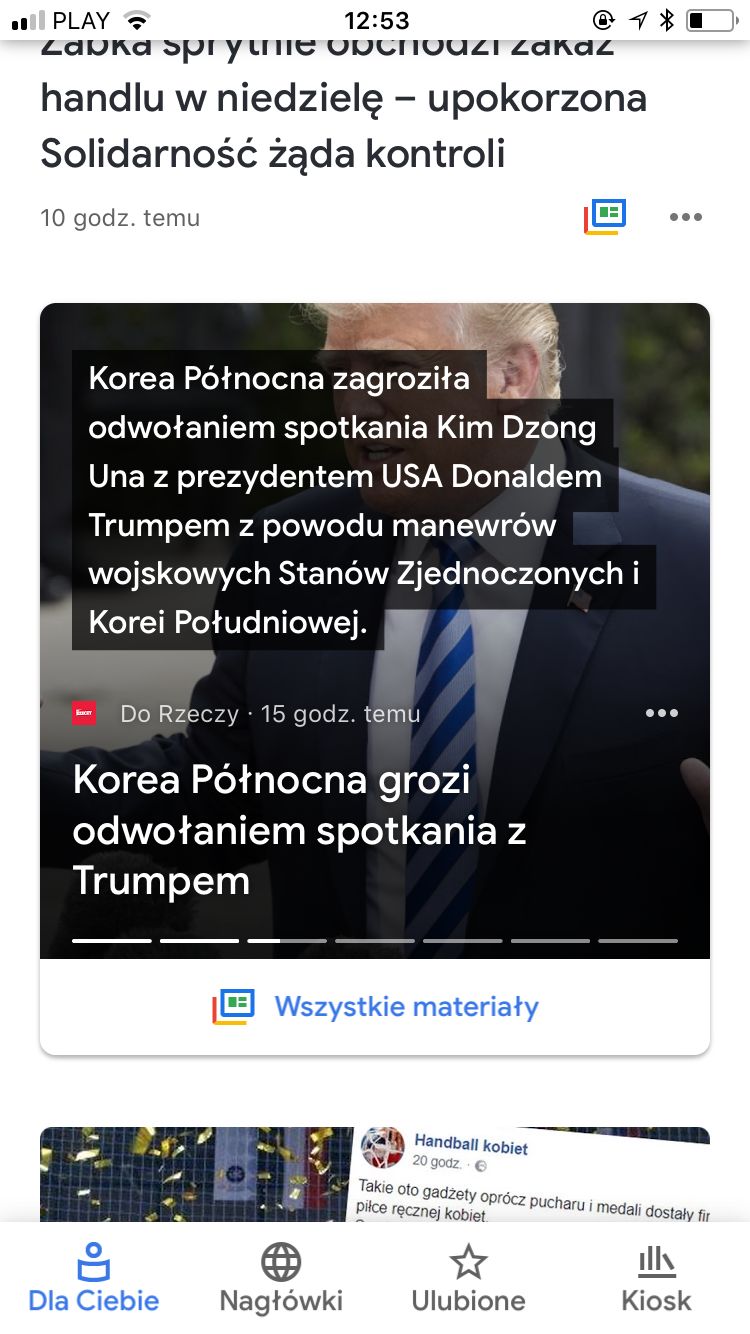 Pokaz slajdów z podsumowaniami artykułów