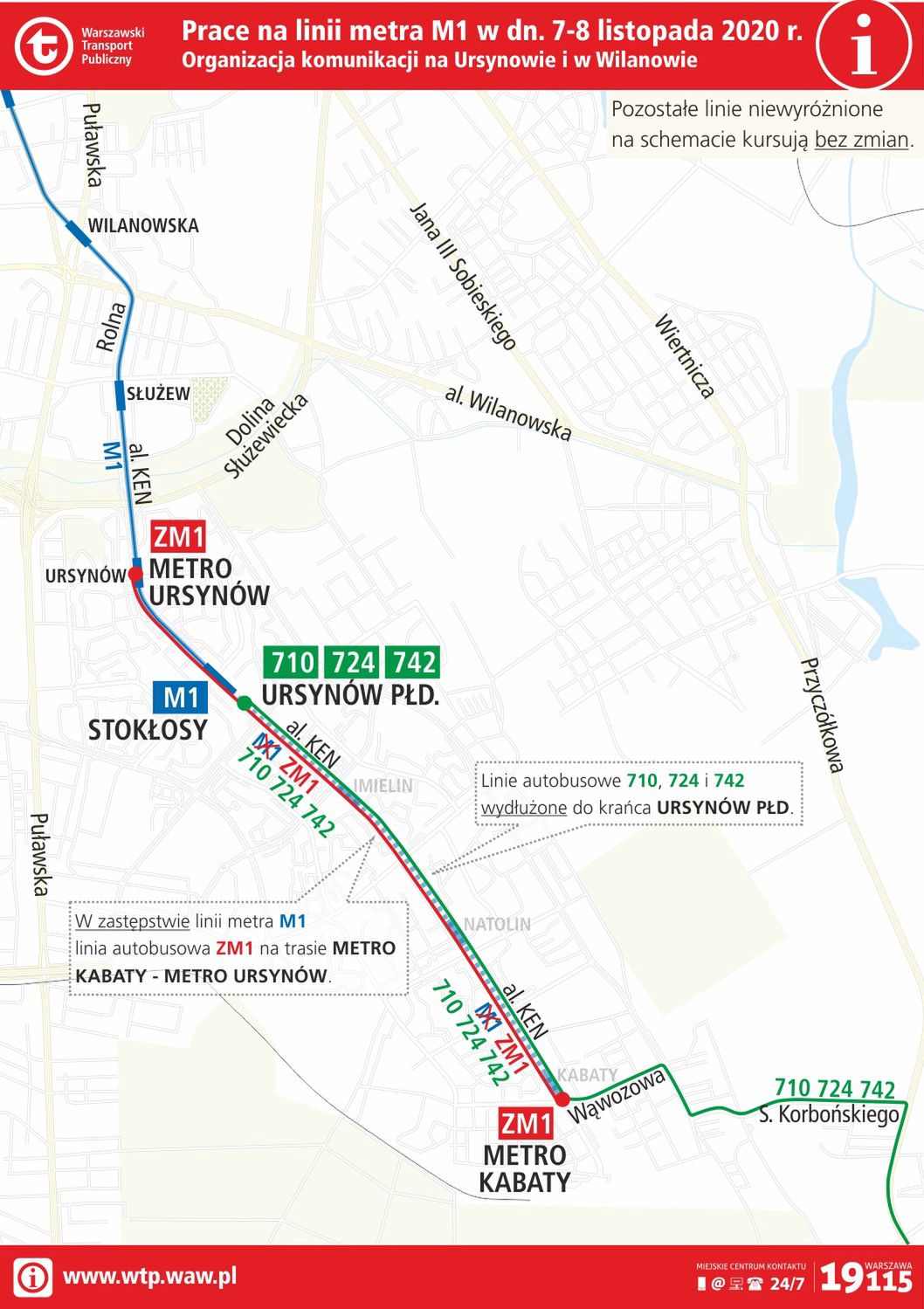 Warszawa. W weekend metro będzie kursować na krótszej trasie