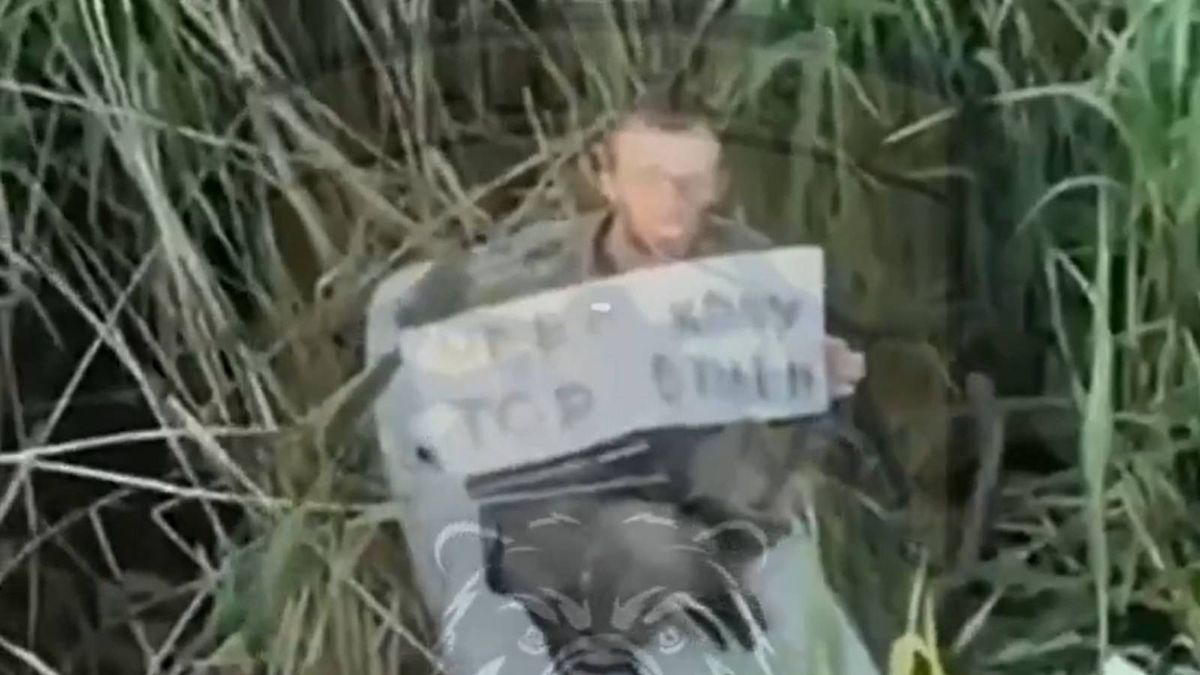 Napis, który pokazał rosyjski żołnierz, najpewniej ocalił mu życie