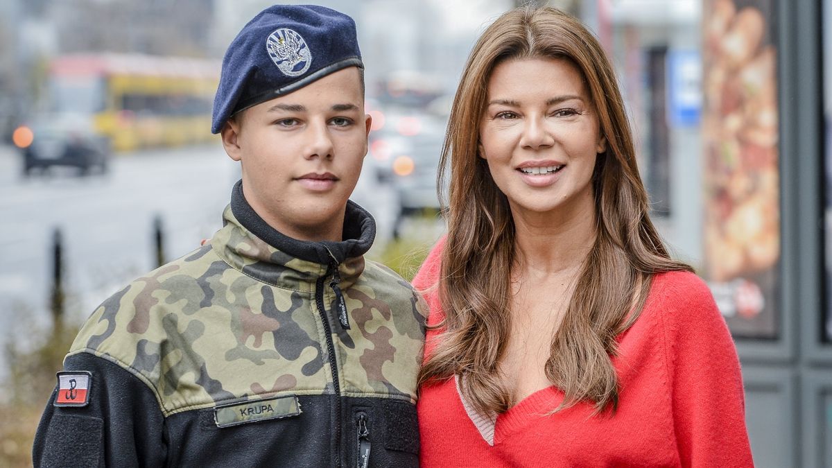 Edyta Górniak z synem Allanem 