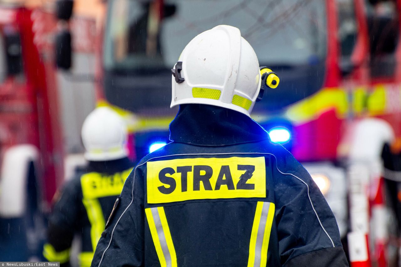 Włocławek: Pożar na dworcu PKP. Palił się śmietnik w damskiej toalecie