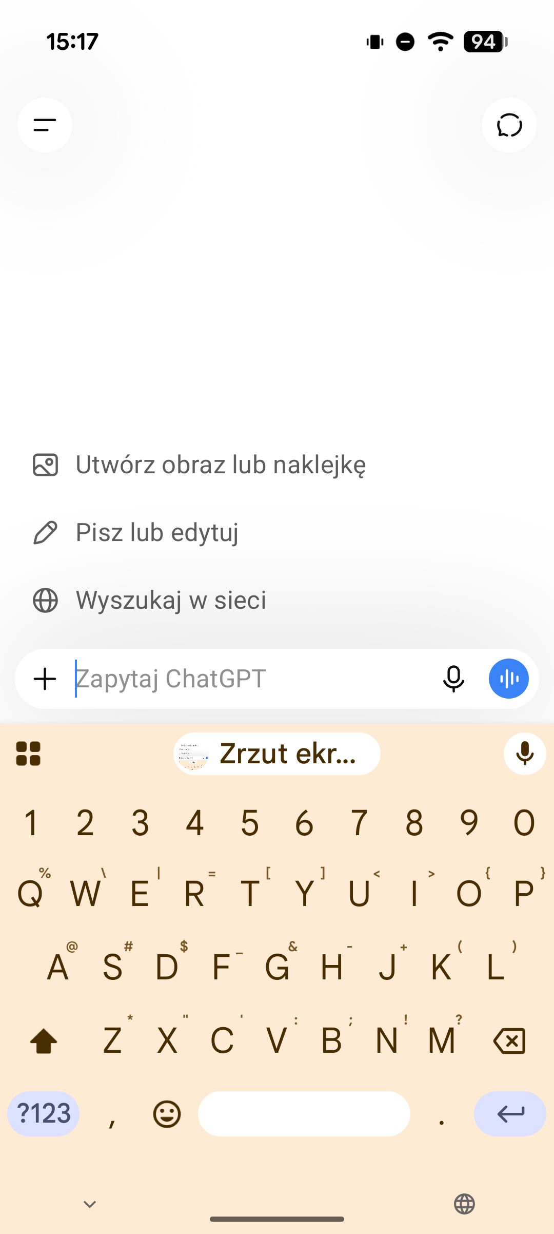 Generator naklejek z ChatGPT