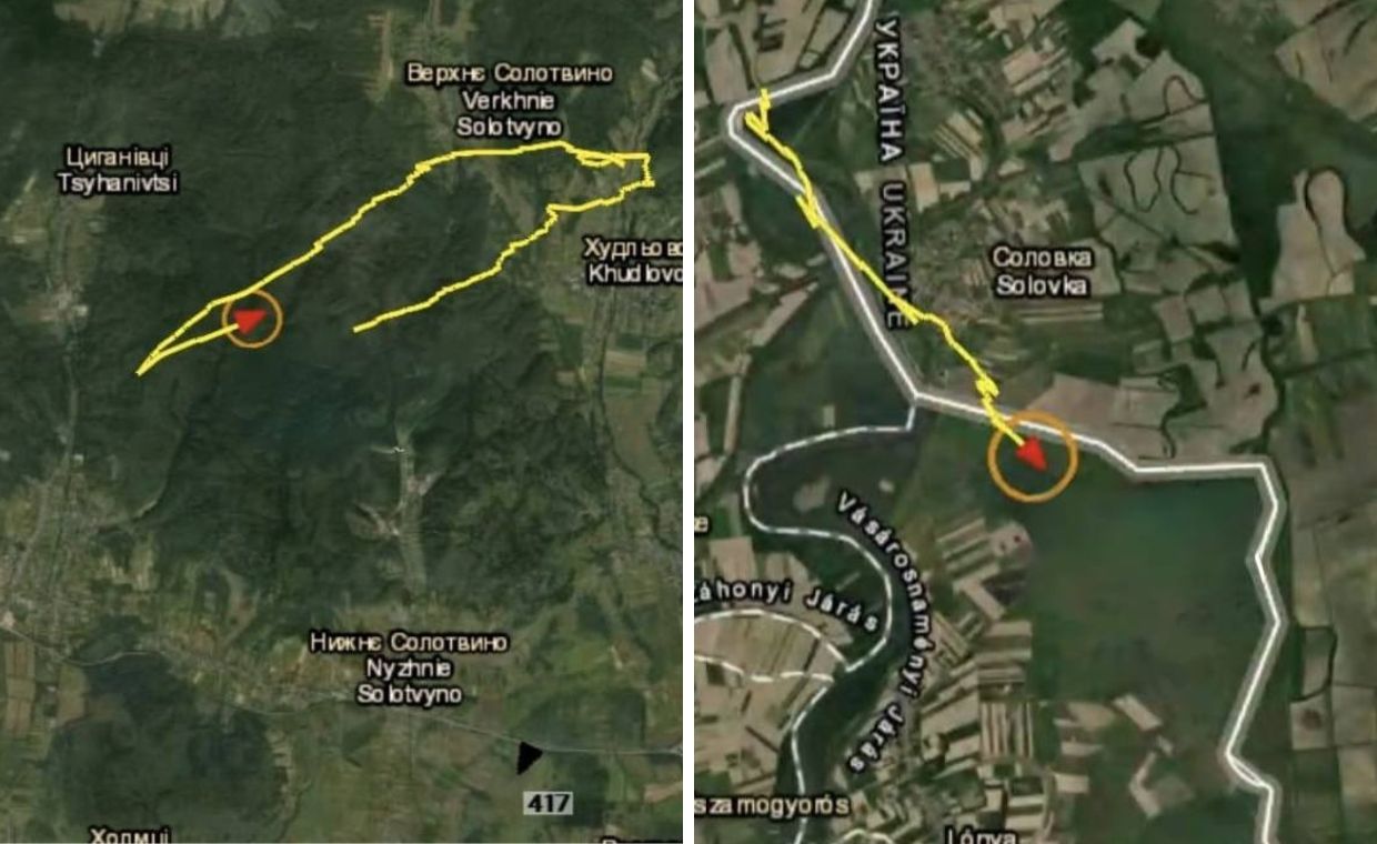 Węgierski dron naruszył przestrzeń Ukrainy? Pokazano trasę