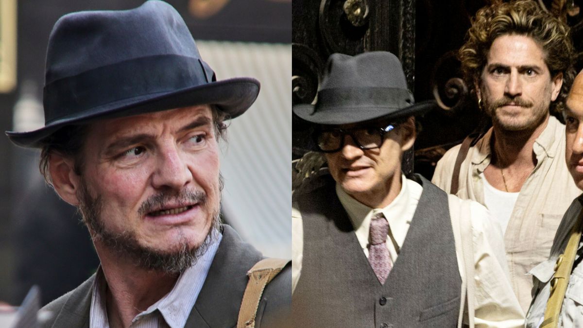 Pedro Pascal wspierany przez przystojnego piłkarza