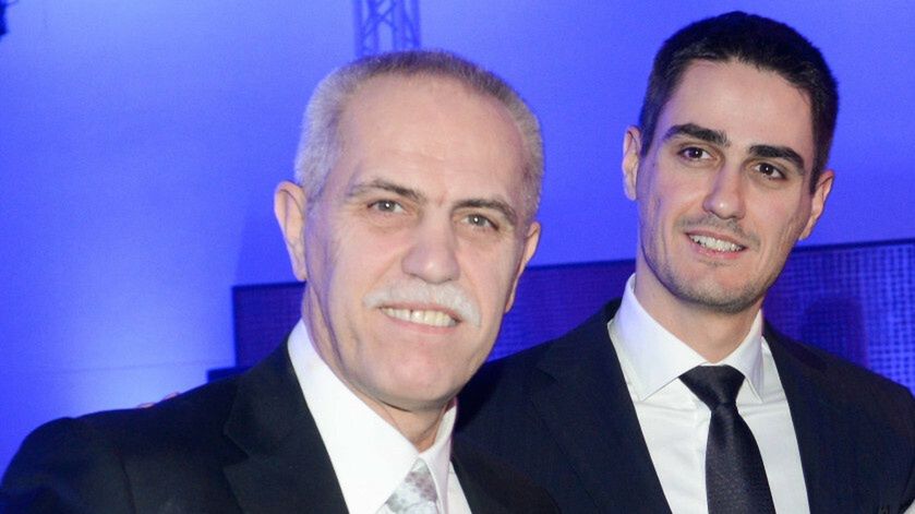 Na zdjęciu Zygmunt Solorz i Tobias Solorz, jeden z odwołanych w poniedziałek z rady nadzorczej ZE PAK synów miliardera