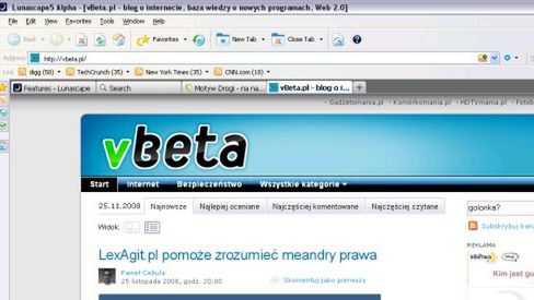 Lunascape 5, czyli trzy w jednym? 1