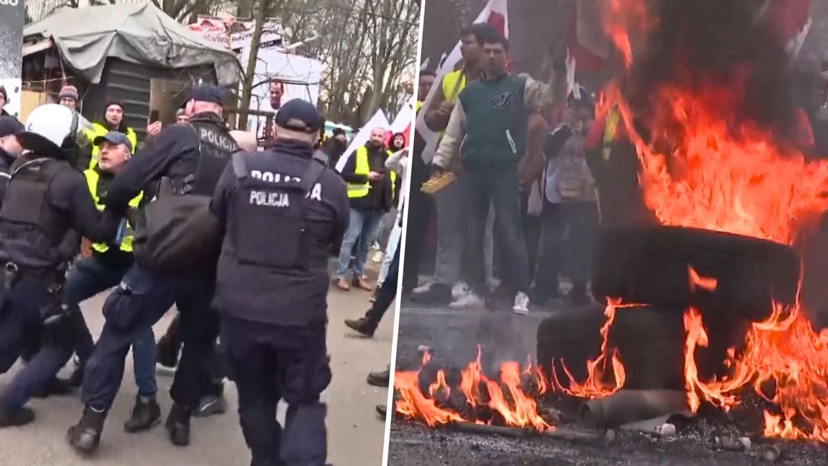 policja, protest rolników w warszawie Obrazki z Warszawy poszły w świat. Zagraniczne medium o protestach rolników