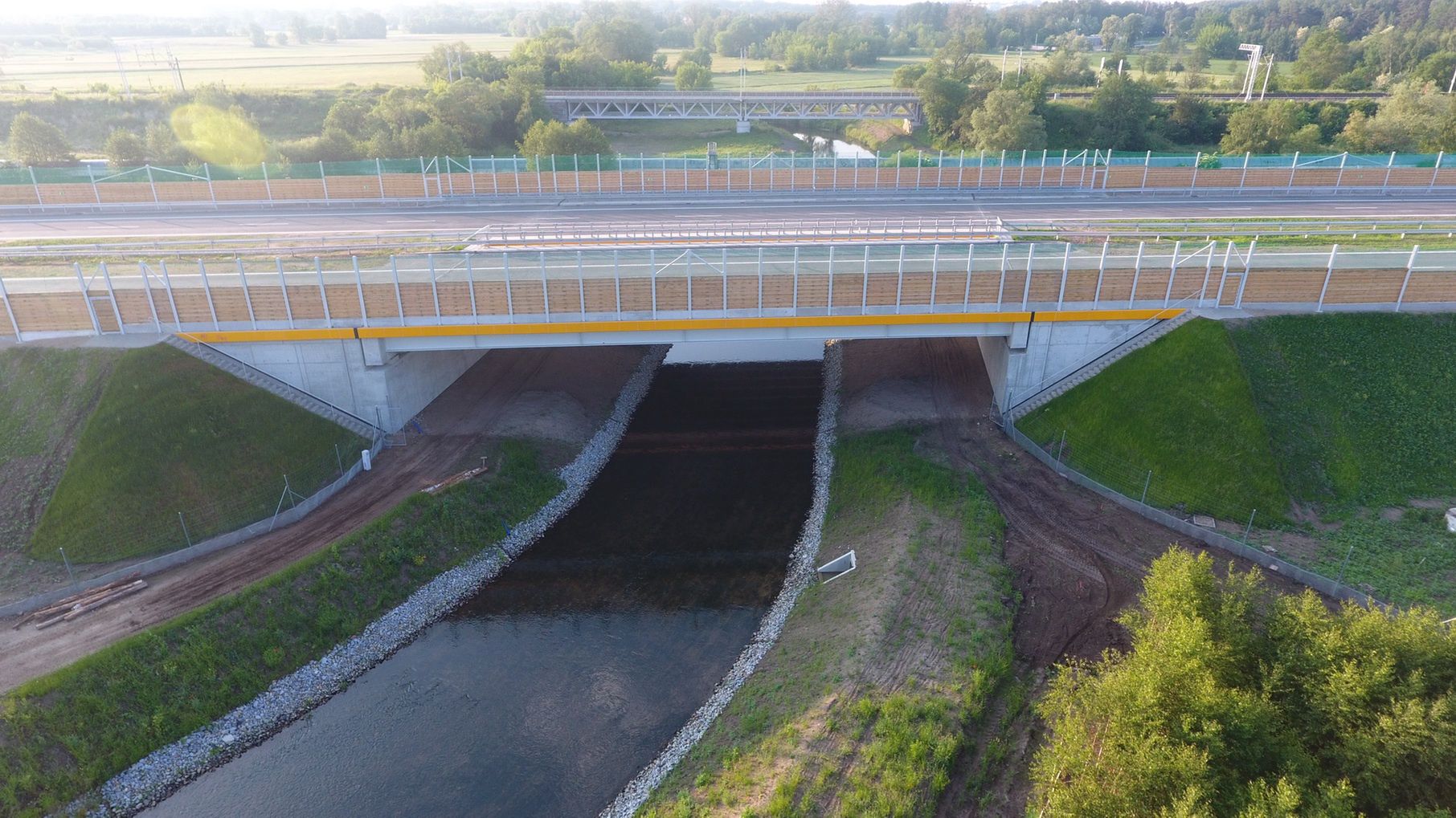 Gotowy odcinek drogi ekspresowej S14 Łódź Lublinek - Aleksandrów Łódzki (pierwszy z dwóch fragmentów zachodniej obwodnicy Łodzi)