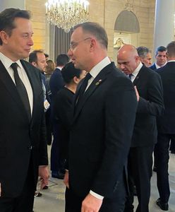 Andrzej Duda w Paryżu. Rozmawiał z Elonem Muskiem