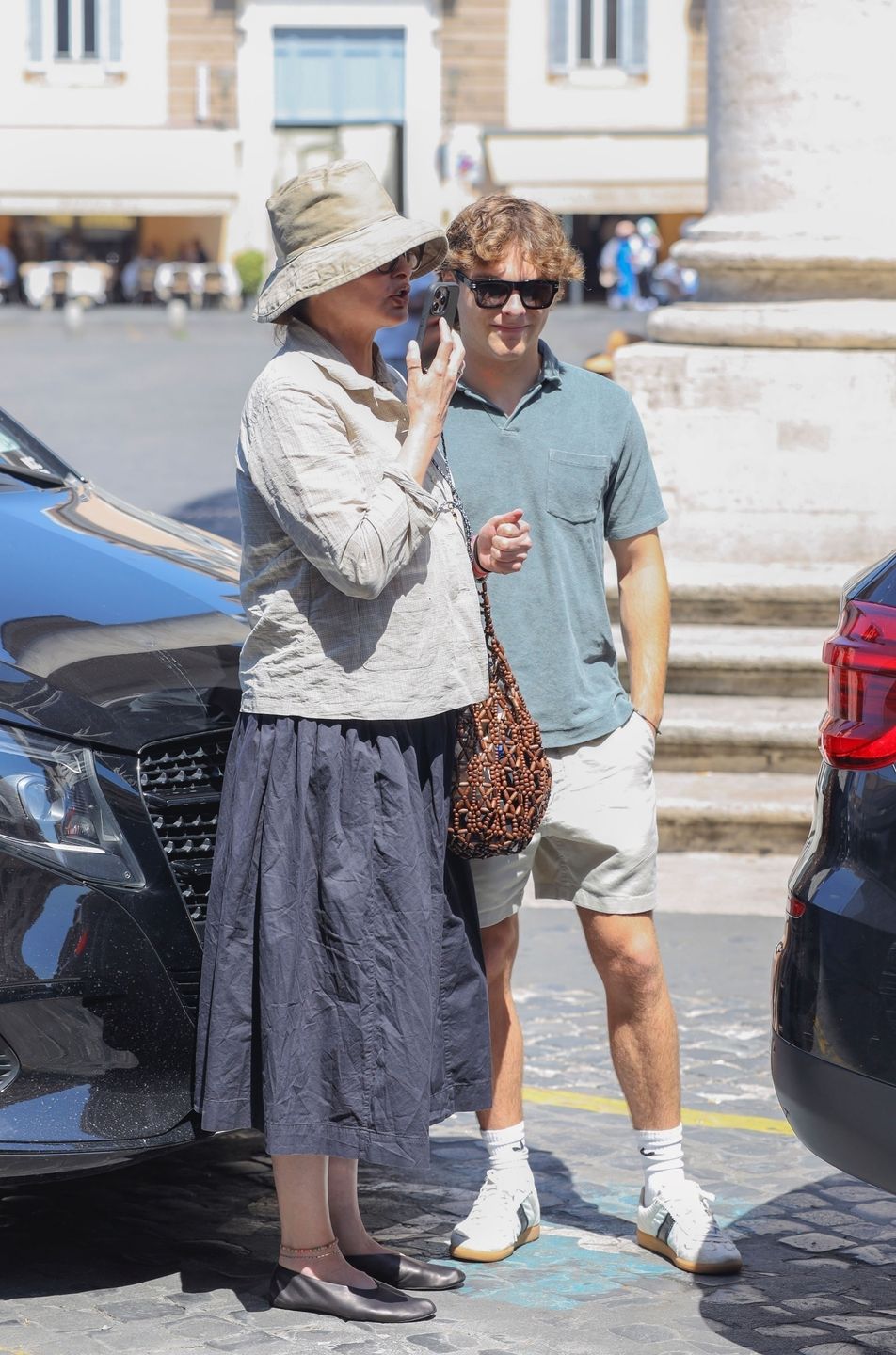 Linda Evangelista z synem na rzymskich wakacjach