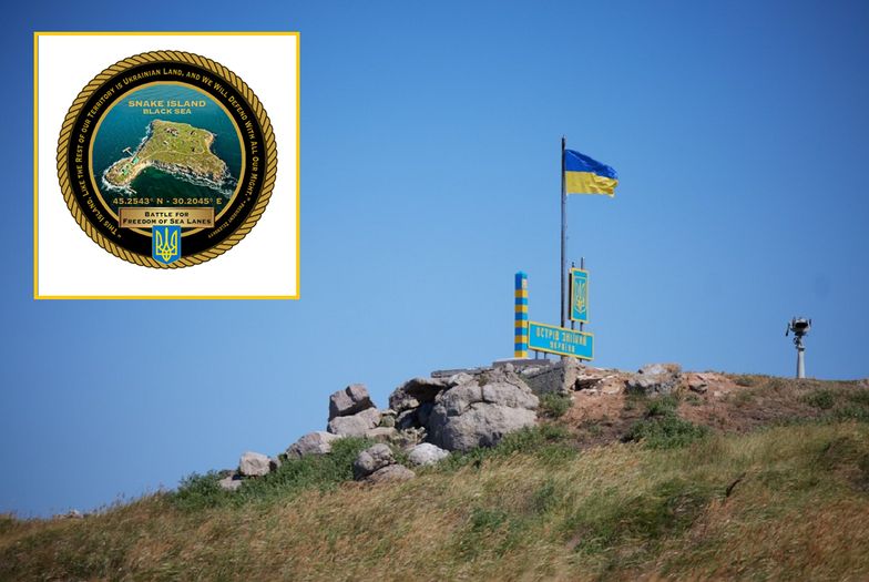 Wyspa Węży. Taką monetę pamiątkową wydali Ukraińcy. Rewers mówi wszystko