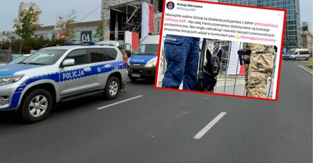"Lustracje pirotechniczne" na trasie marszu. Komunikat stołecznej policji