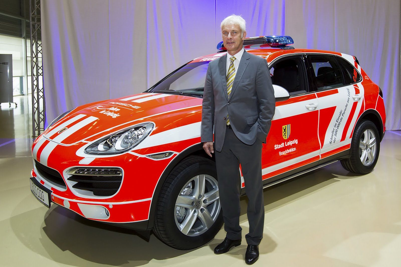Porsche Cayenne straż pożarna