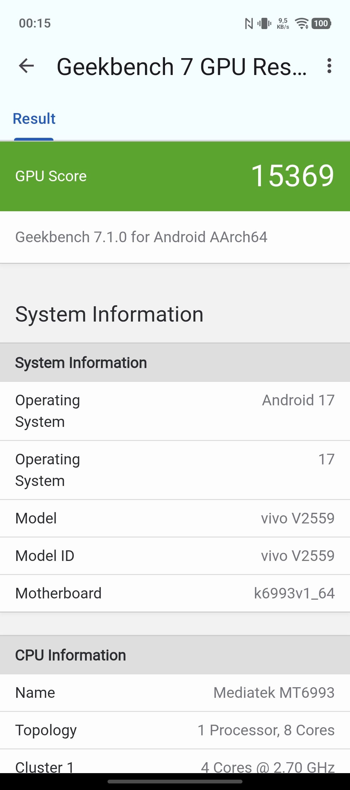 vivo X Fold 6 w testach benchmarkowych