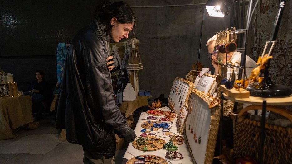 Na kiermaszu panował jesienny klimat.