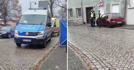 Taka tragedia przed świętami. Pijany kierowca volkswagenem śmiertelnie potrącił kobietę na chodniku w Nowym Miasteczku