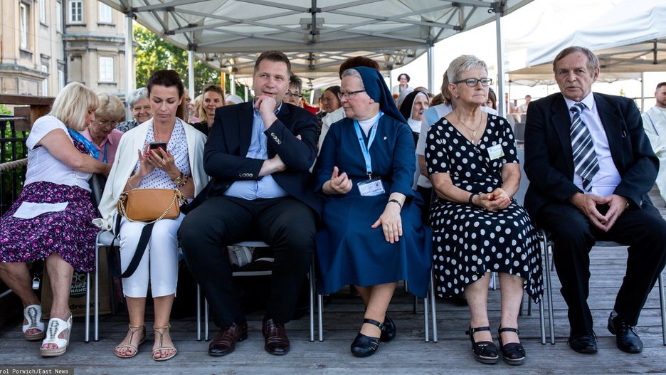 Ojciec Rydzyk wywołał żonę Przemysława Czarnka podczas pielgrzymki Rodzin radia Maryja 