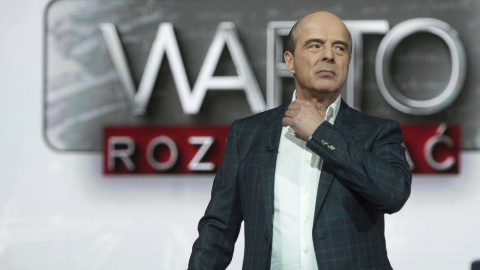 "Warto rozmawia?" Jana Pospieszalskiego wraca na anten? telewizyjnej jedynki01.03.2016 Warszawa  TVP 1 pierwsze nagranie programu Jana Pospieszalskiego "Warto rozmawiac" n/z  Jan Pospieszalski fot. Jacek Dominski/REPORTERJacek Dominski/REPORTER