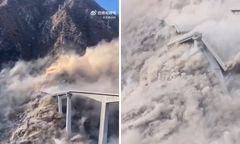 Katastrofa budowlana w Chinach. Zawalił się most na drodze do Tybetu