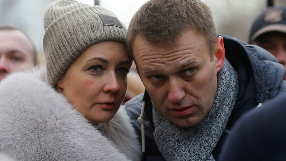 Anniversary of assassination of Boris Nemtsov
MOSCOW, RUSSIA - FEBRUARY 26: Russian opposition leader Alexei Navalny and his wife Yulia take part in a march in memory of opposition leader Boris Nemtsov in Moscow, Russia, on February 26, 2017. (Photo by Sefa Karacan/Anadolu Agency/Getty Images)
Anadolu Agency
Russia, 2017, Moscow, memorial march, Russian opposition politician Boris Nemtsov