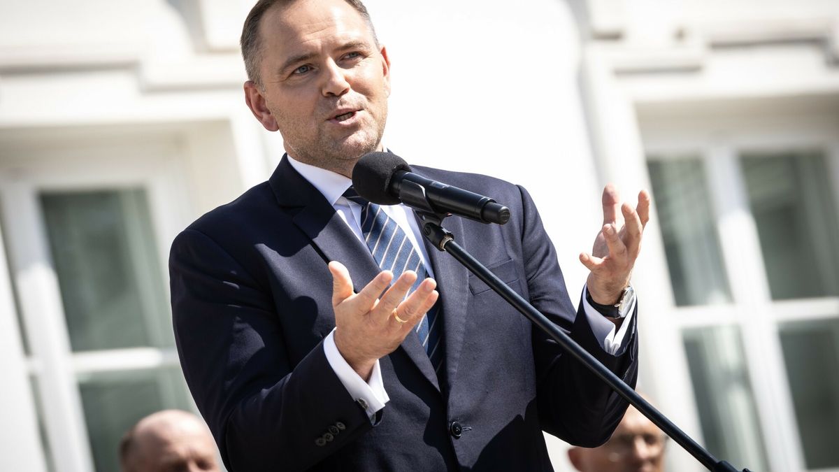 Awanse generalskie w Si?ach Zbrojnych RP
14.08.2025 Warszawa Wreczenie przez prezydenta Karola Nawrockiego nominacji generalskich fot Jacek Dominski/REPORTER
N/z: Karol Nawrocki
Jacek Dominski/REPORTER