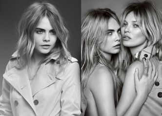 Kate Moss i Cara Delevingne w nowej kampanii Burberry! (DUŻO ZDJĘĆ)