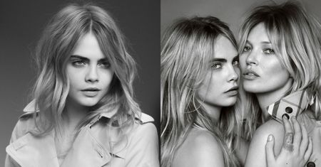 Kate Moss i Cara Delevingne w nowej kampanii Burberry! (DUŻO ZDJĘĆ)