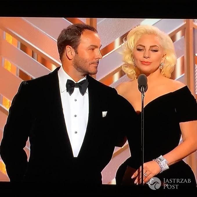 Lady Gaga na gali rozdania Złotych Globów 2016