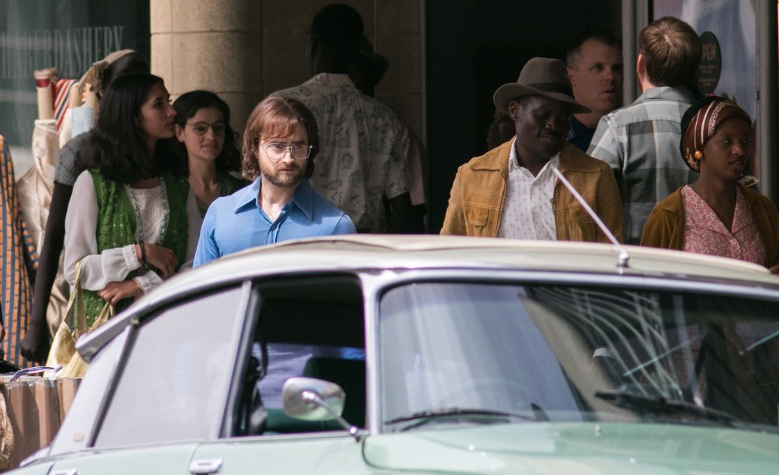 Daniel Ratcliffe na planie filmu  "Escape from Pretoria" 