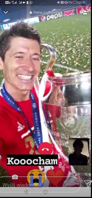 Anna Lewandowska cieszy się z sukcesu męża w Lidze Mistrzów
