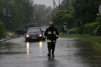 Gniezno: Deszczowa niedziela i poniedziałek. Strażacy interweniowali